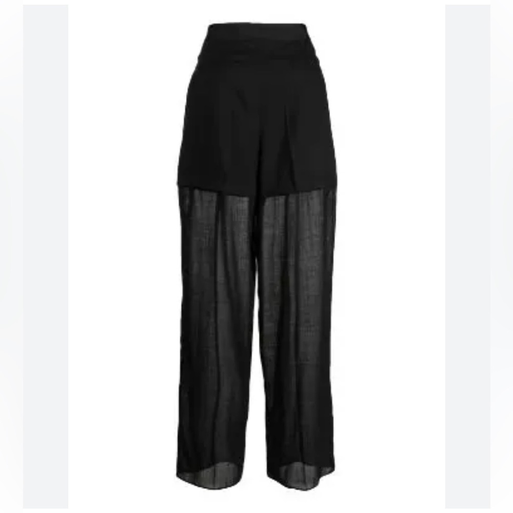 Women's Wide Leg
Sheer Sexy Palazzo Pants with shorts.